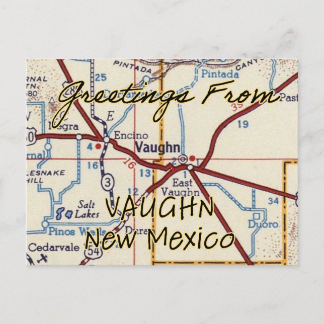 Carte Vintage Vaughn NM (Devant)