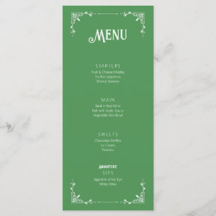 Carte vintage verte d'anniversaire