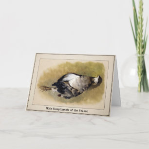 Carte vintage Victorian Dead Bird 
