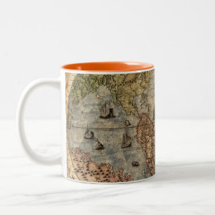 Carte vintage Vieux Monde Café Mug