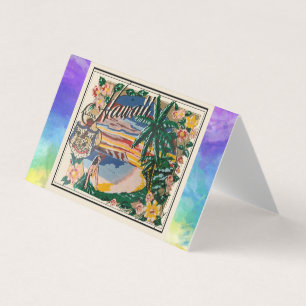 Carte Vintage voyage Aloha Hawaii