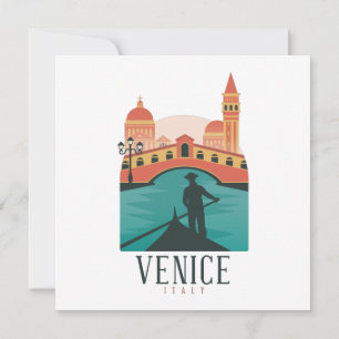 Carte Vintage voyage de Venise