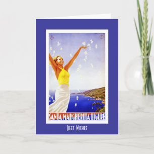 Carte Vintage voyage Père Noël Margherita Italie