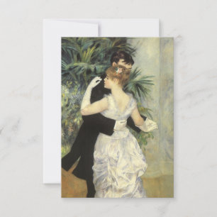 Carte Vintage Wedding Response Card, City Dance, R