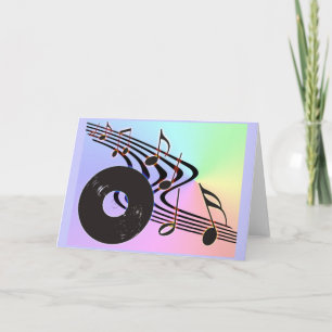 Carte Vinyl Record and Notes Card