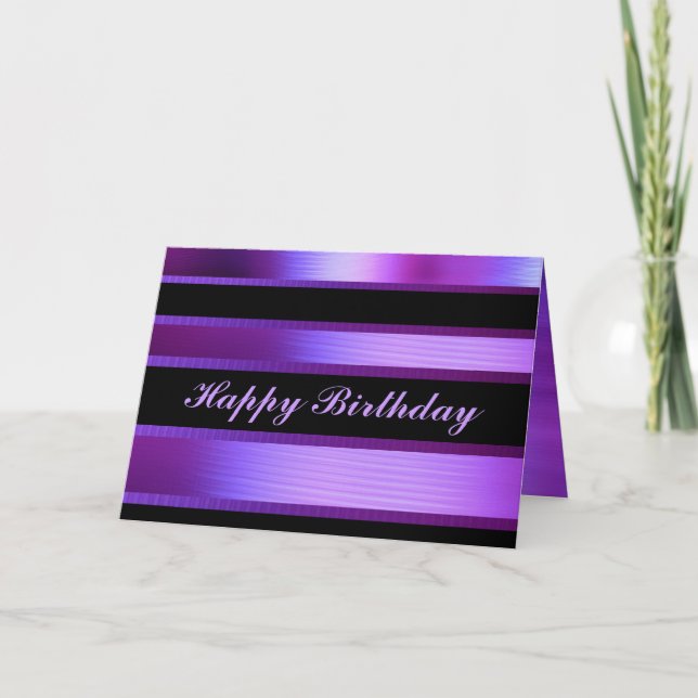 Carte Violet Et Noir (Devant)