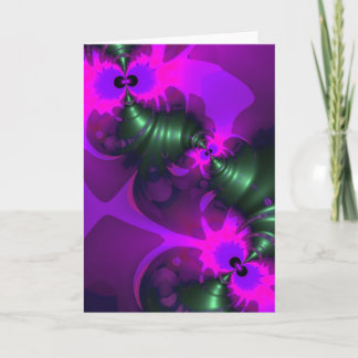 Carte Violet Imp - Rubans violets et magenta