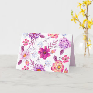 Carte Violet rose