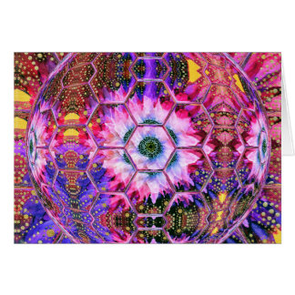 Carte : violet, rose magnifique, globe floral joye