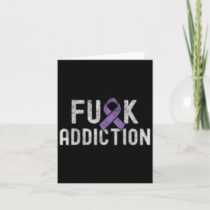 Carte Violet Ruban Fck Conscience de la surdose 1