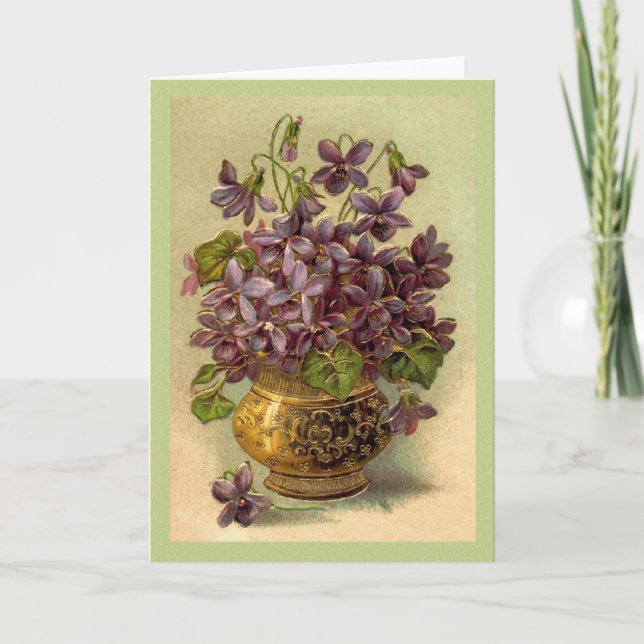 Carte Violets Vintages (Devant)