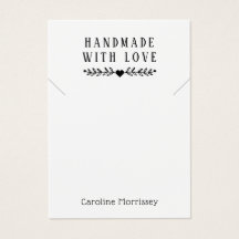 Carte violette simple avec collier de bijoux