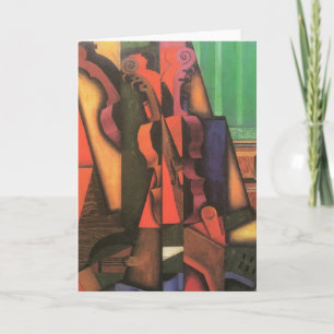 Carte Violon et guitare de Juan Gris, Cubisme Vintage Ar