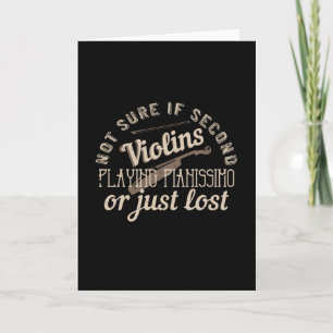 Carte Violon - Les seconds violons sont juste perdus