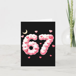 Carte Viral 67 Cœurs Kawaii Saint-Valentin Humour Filles