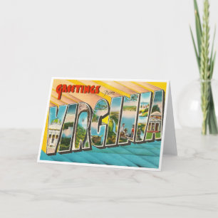 Carte Virginie vintage