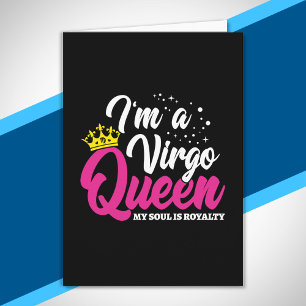 Carte Virgo Anniversaire Reine Astrologie Août Septembre