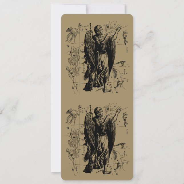 Carte Virgo Constellation Hevelius 1690 23 août 22 septe (Devant)