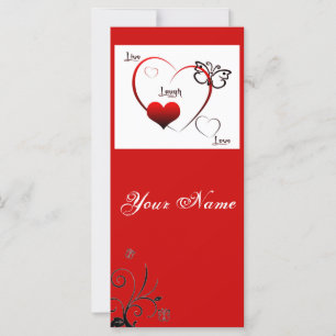 Carte Vis, rire, Signet d'amour