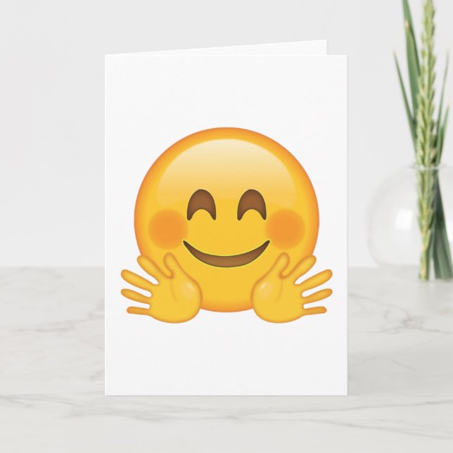Carte Visage d'accrochage - Emoji (Devant)