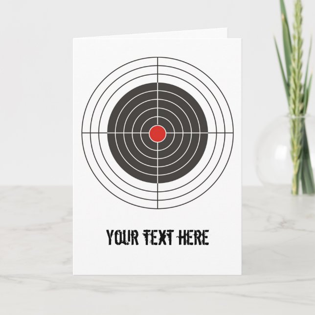 Carte Visez le tir pour le tireur d'arme à feu, de fusil (Devant)