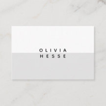 Carte visite Minimal Assemblée White Business Card