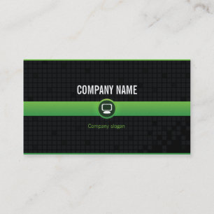 Carte visite - Professionnel informatique verte v2