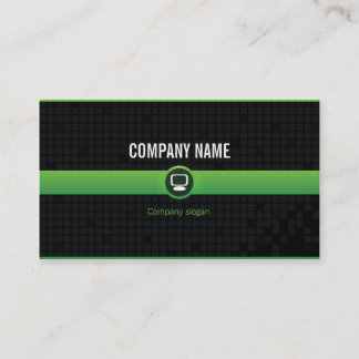 Carte visite - Professionnel informatique verte v2