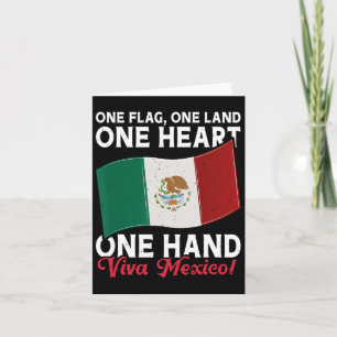 Carte Viva Mexico - Mexique Drapeau de l'indépendance me