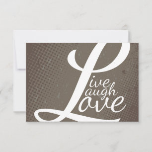 CARTE VIVRE RIRE AMOUR