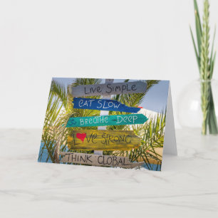 Carte Vivre Simple Inspiration Motivationnelle Signes de