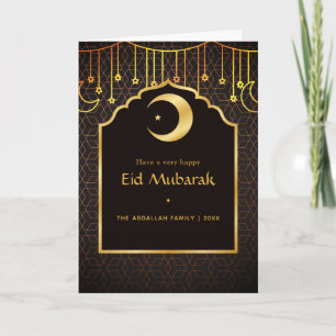 Carte Vœu de famille Eid Mubarak