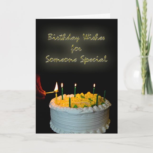 Carte Voeux Anniversaire Pour Quelqu'Un Spécial (Devant)