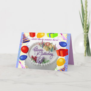 Carte Voeux d'anniversaire_