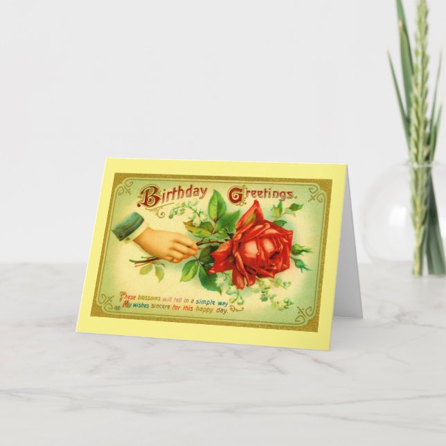 Carte Voeux d'anniversaire (Devant)