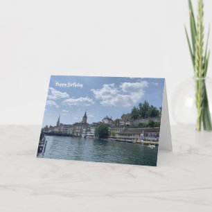 Carte Vœux d'anniversaire à Zurich en Suisse