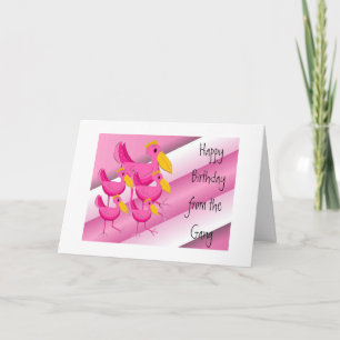 Carte Vœux d'anniversaire de la bande