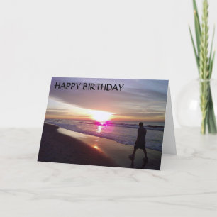 CARTE VŒUX D'ANNIVERSAIRE **DE L'AUBE AU CRÉPUSCULE**