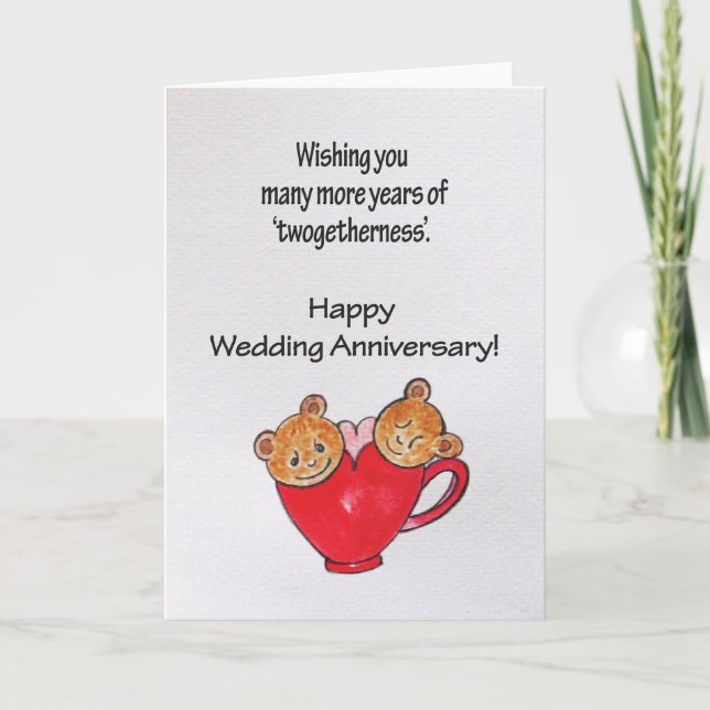 Carte Vœux d'anniversaire de mariage (Devant)