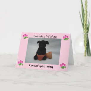 Carte Voeux d'anniversaire de marionnettes