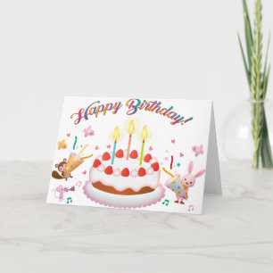 Carte Voeux d'anniversaire en plusieurs langues