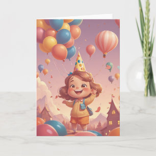 Carte Vœux d'anniversaire en taille octet