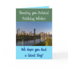 Voeux d'anniversaire tardif ajouter photo bleu ver