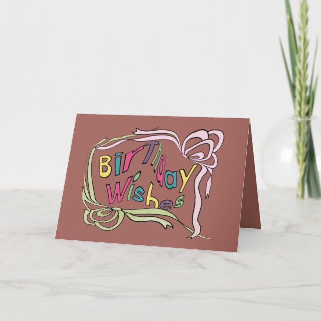 Carte Voeux d'anniversaire tordus (Devant)
