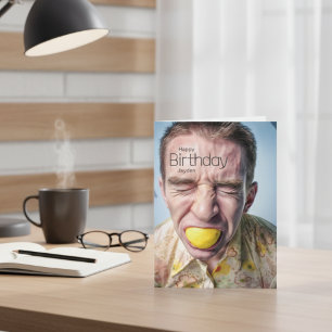 Carte Voeux d'anniversaire Zesty - Squeeze Out the Fun!