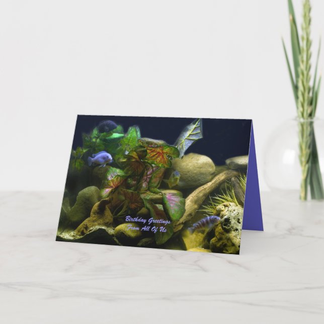 Carte Voeux d'anniversaireDe nous tous (Devant)