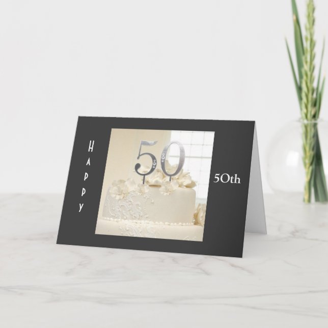 Carte Vœux de 5Oème ANNIVERSAIRE DE MARIAGE (Devant)