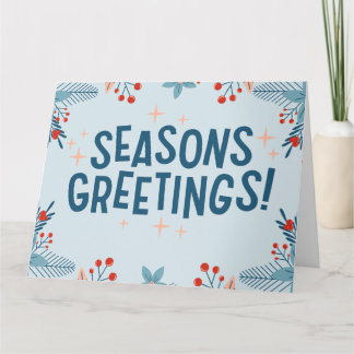 Carte Vœux de la saison à tous pendant cette période de 