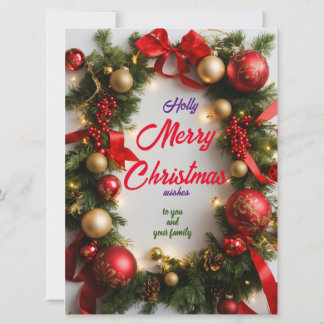 Carte Vœux de Noël