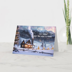 Carte Vœux de Noël de notre maison à la vôtre